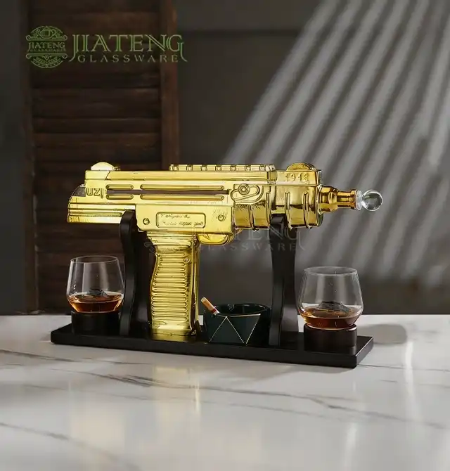 Are machine gun liquor bottles collectible items?